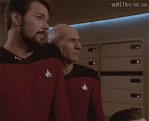 I wish Captain Picard made faces like this in every episode