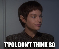 The only logical response to the query, "Hey, you want to try out this transporter?"