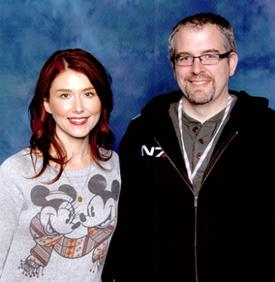 Jewel Staite & I starring this fall in Awkward Yearbook Photo